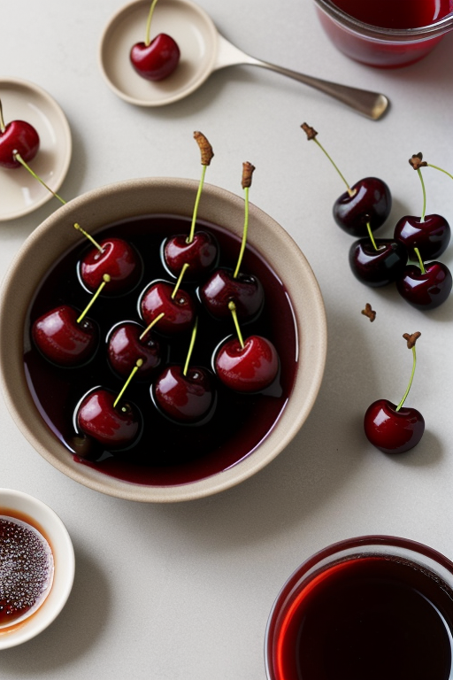 how to make cherries in syrup