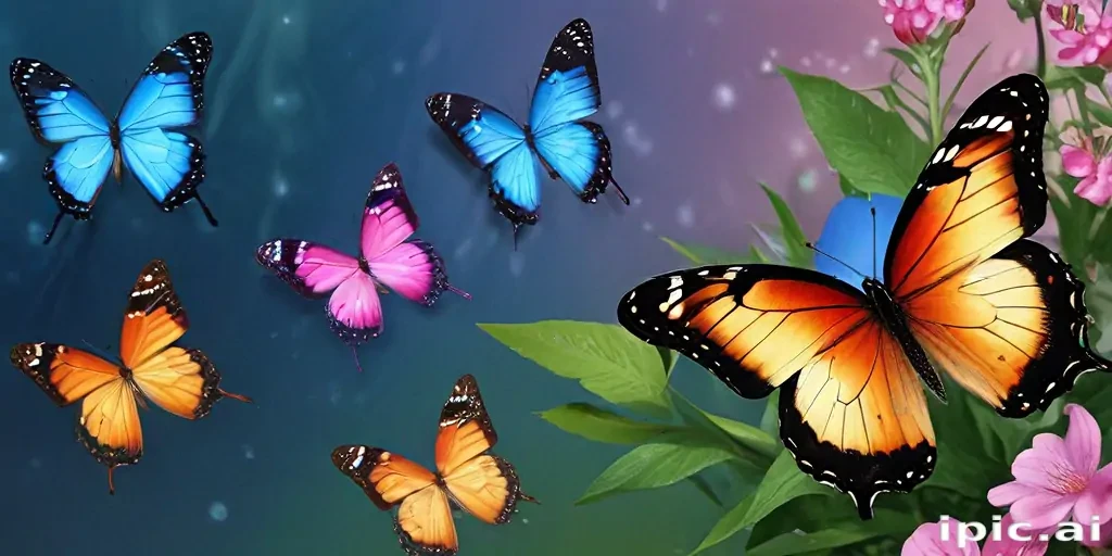 beautiful butterflies wallpaper