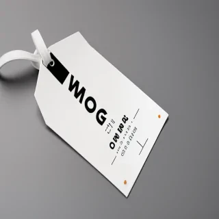 clothing tag mockup