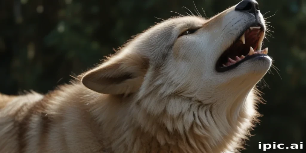 wolf howling png