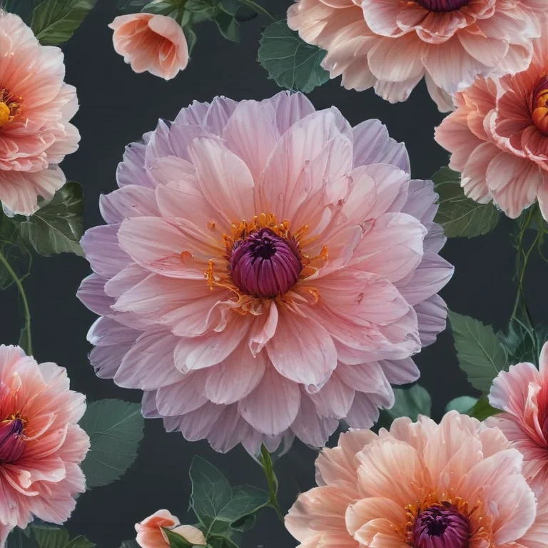 transparent flower outline