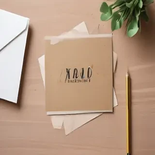 greeting card mockup