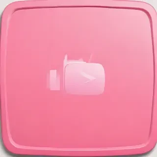 pink youtube logo