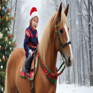 merry christmas horse images