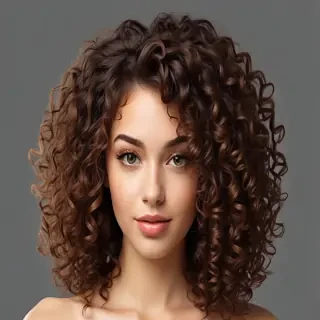 curly hair png