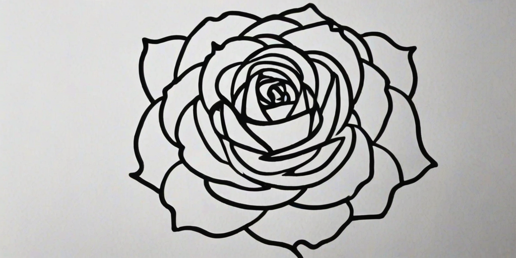 rose outline