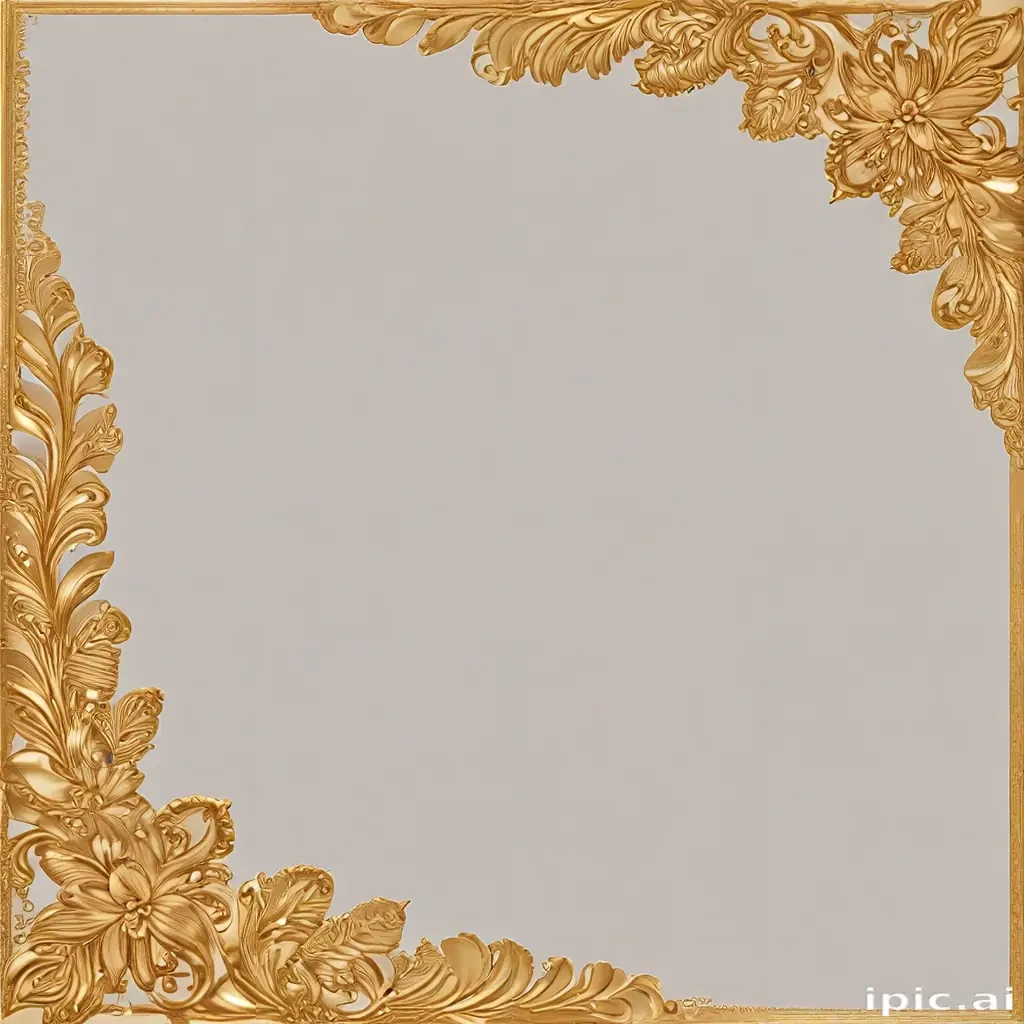gold border transparent