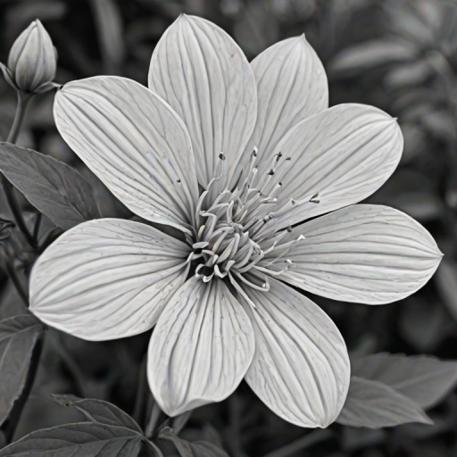 flower line art