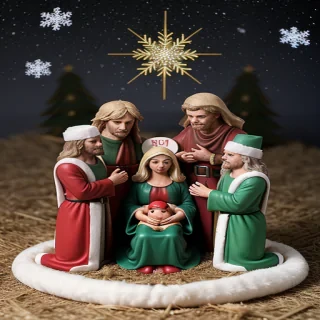 free christmas nativity scene