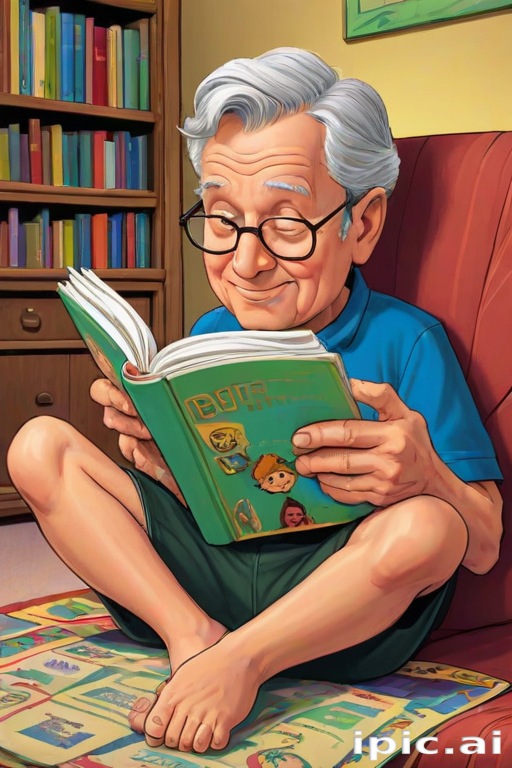 reading cartoon