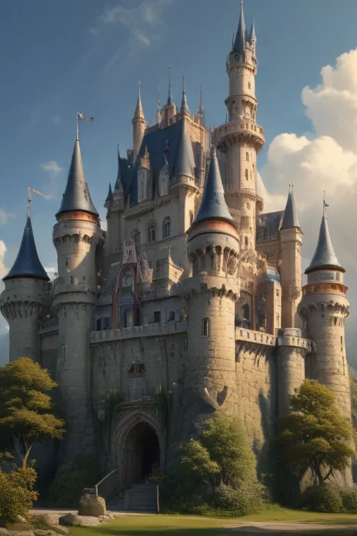 cartoon of castle