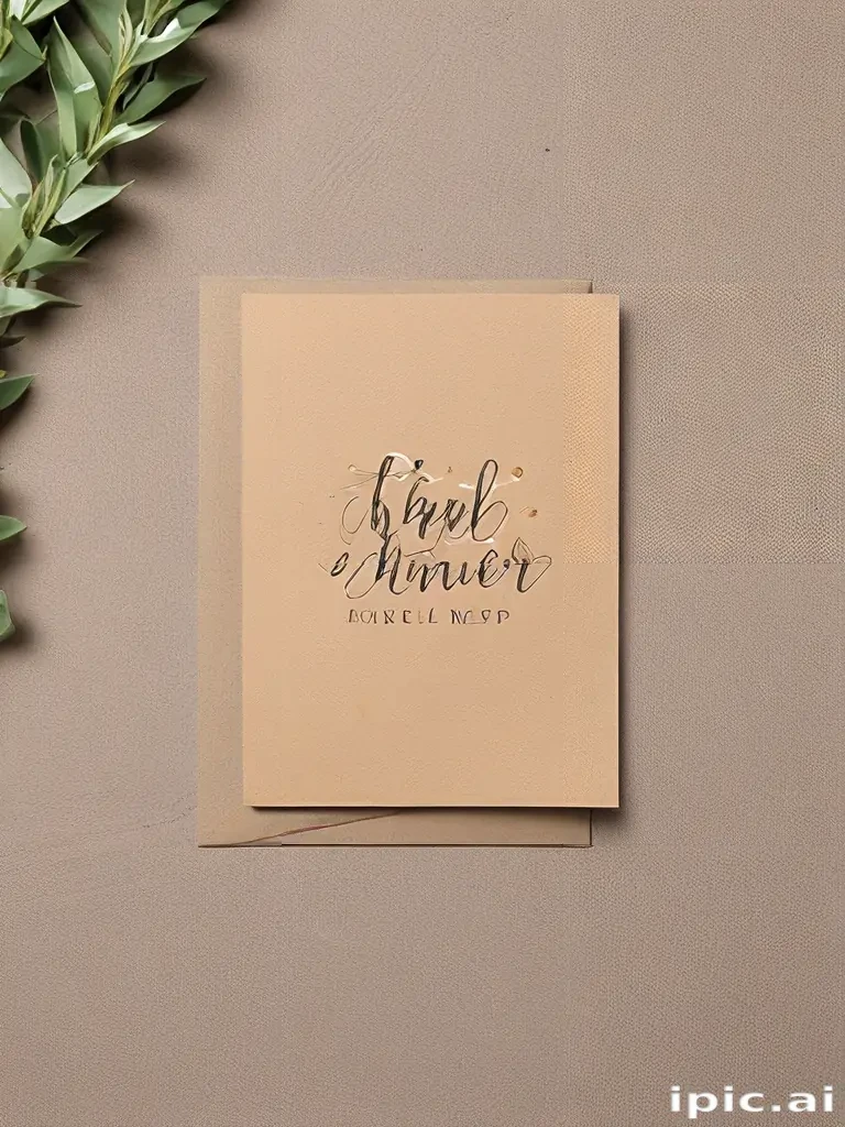greeting card mockup