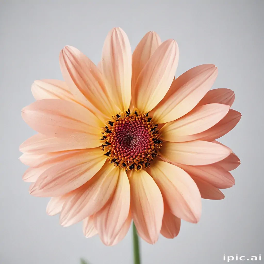 flower on white background