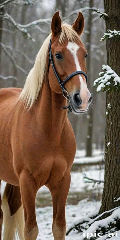 pictures of christmas horses
