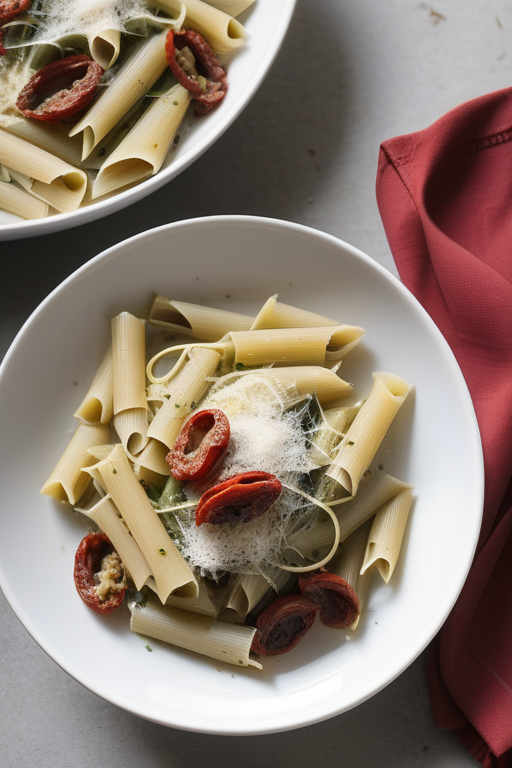 pasta with artichokes and sun dried tomatoes