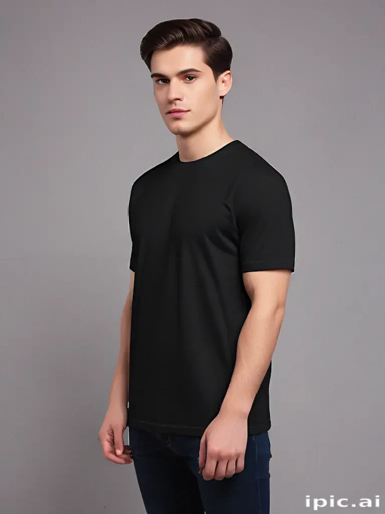 mockup tshirt black