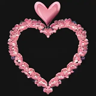 heart border png aesthetic