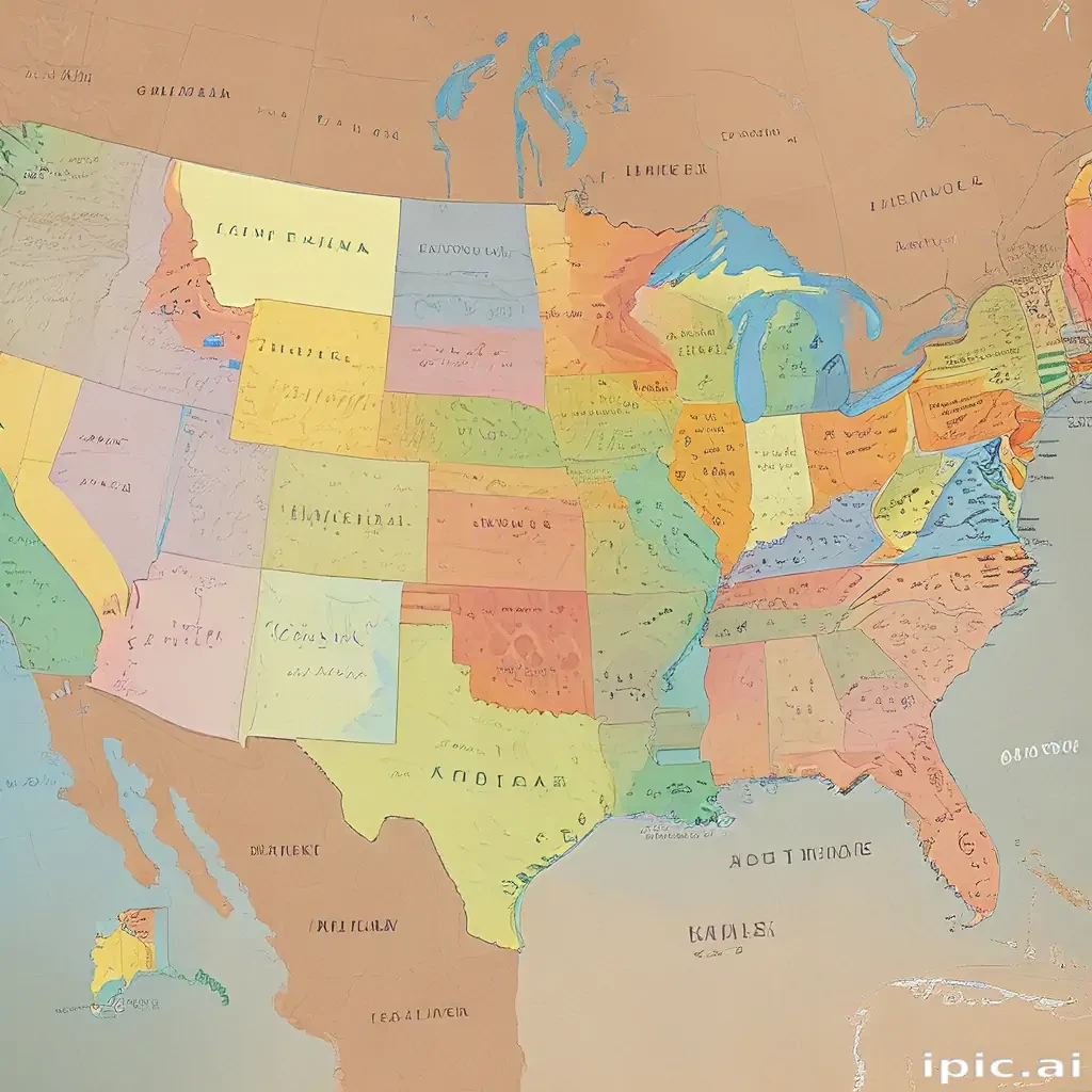 map united states