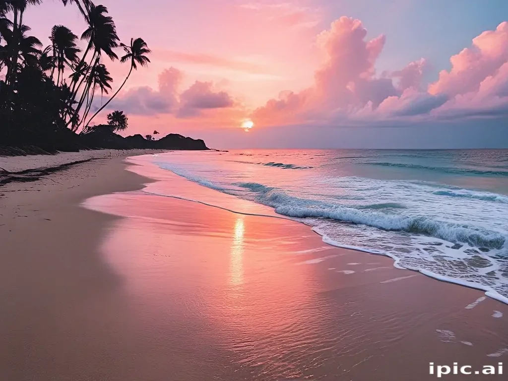 aesthetic beach background