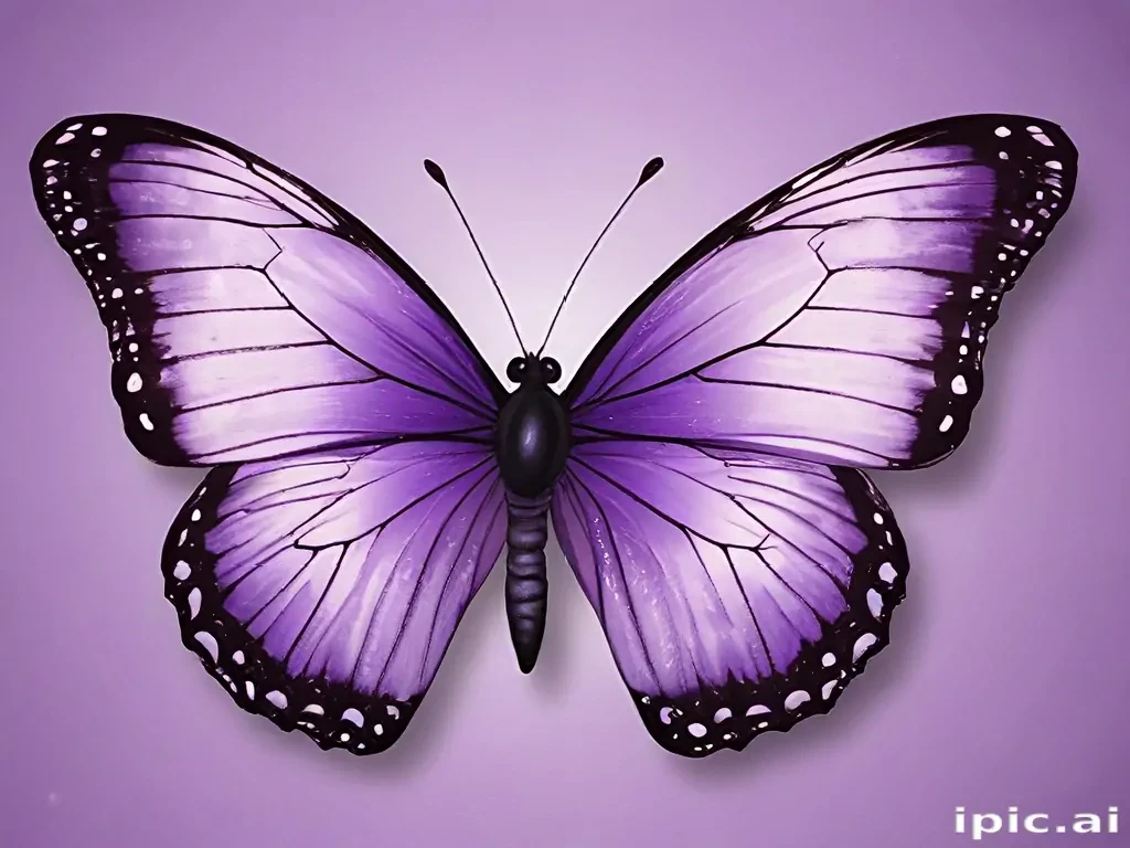 purple butterfly clipart