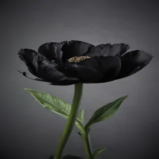 black flower