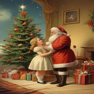 merry christmas vintage images