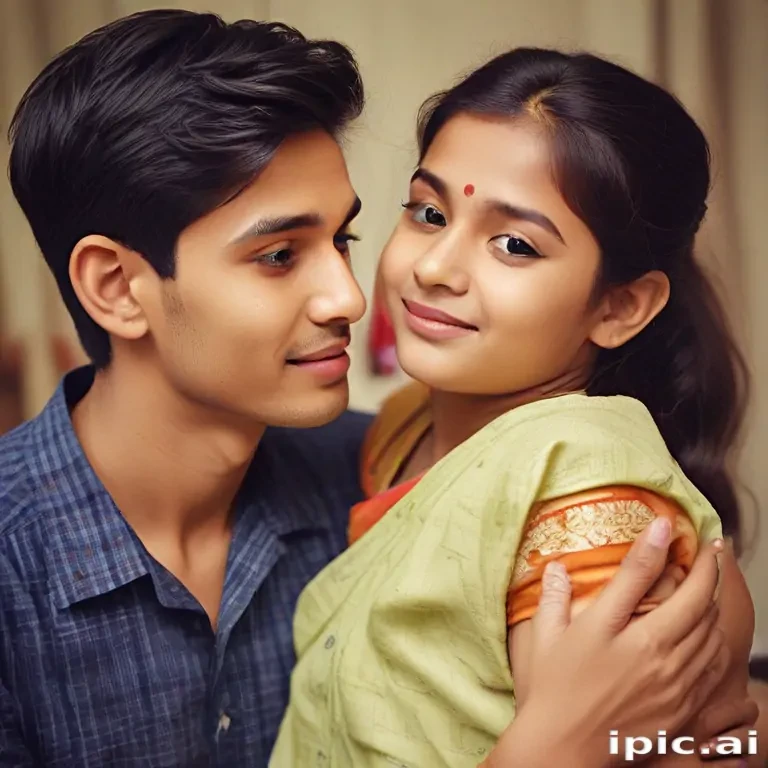 indian son with mom