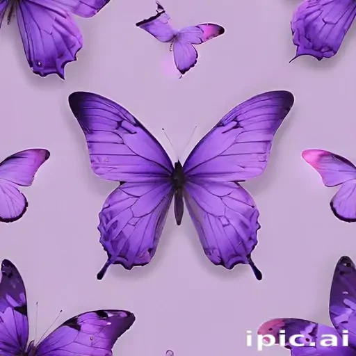 aesthetic purple butterfly