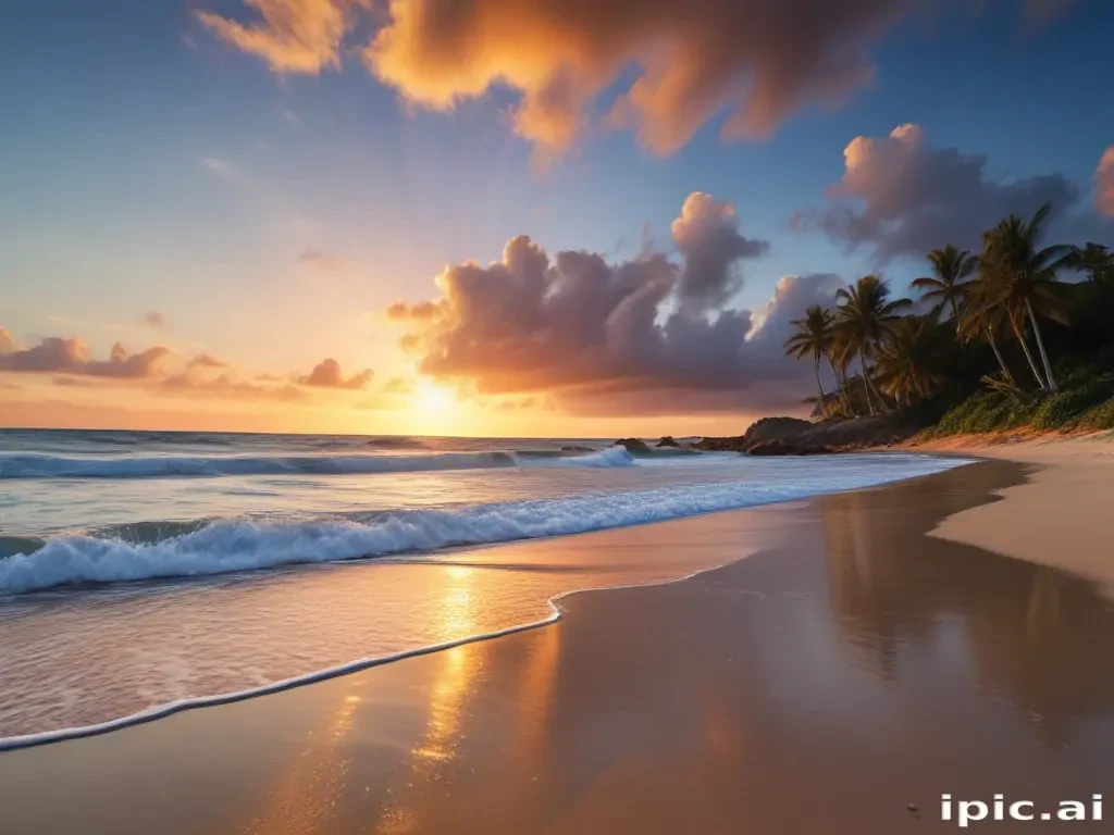 ios beach wallpaper
