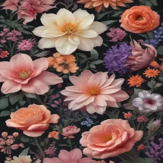 aesthetic flowers png