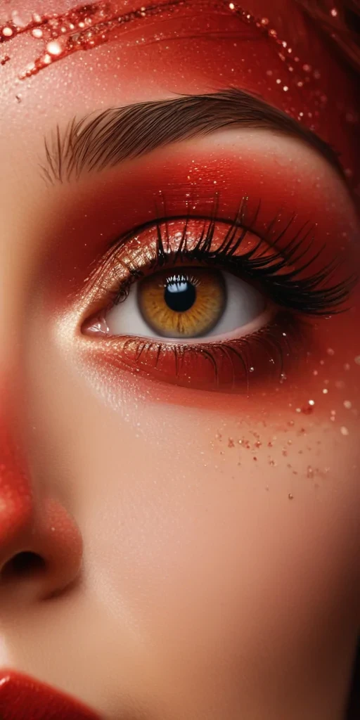 sparkly red background