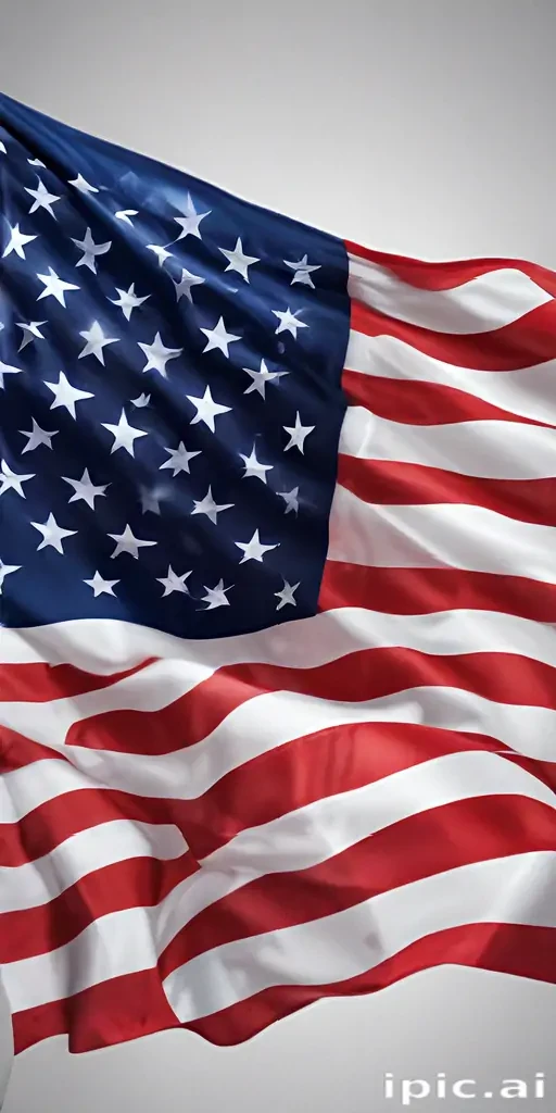 american flag waving png