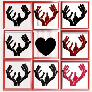 heart hands clipart