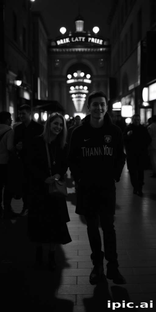 thank you in black and white