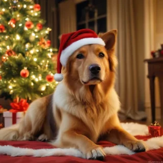 christmas wallpaper dogs