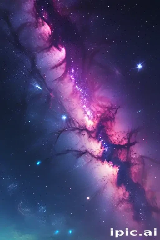 Vibrant Cosmic Landscape: A Stunning Display of Stars and Nebulae