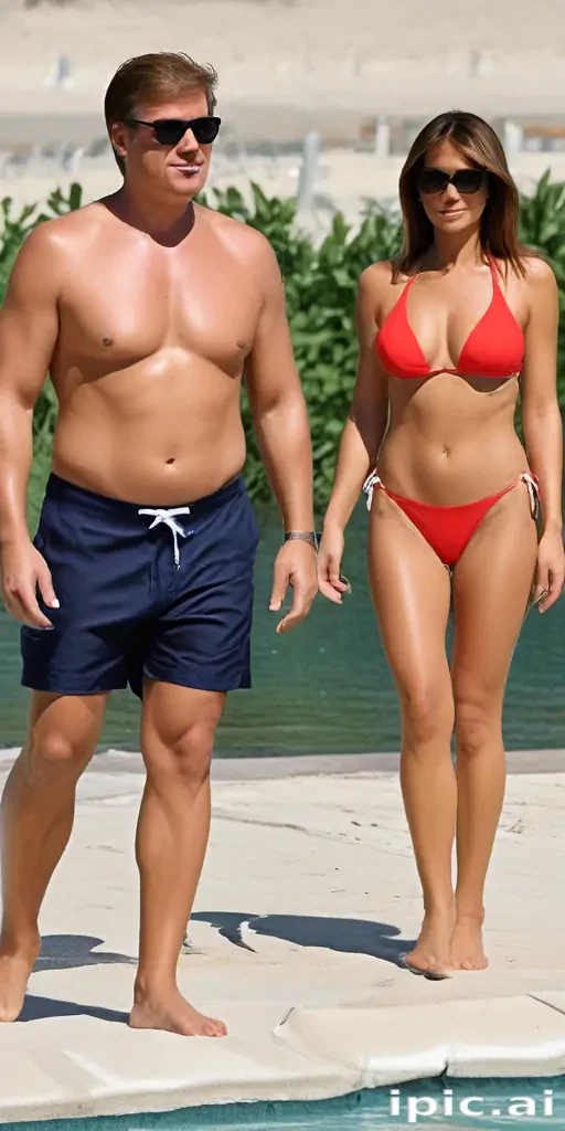 melania trump in a bikini