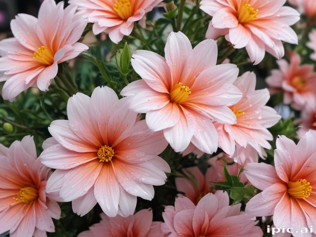 Vibrant Pink Flowers Blooming Beautifully in a Garden Setting
