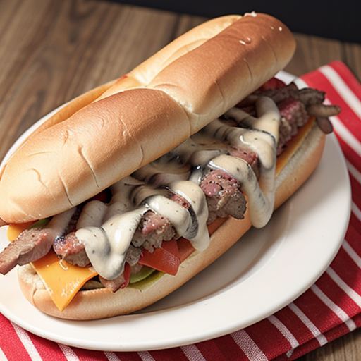 philly cheese steak with ground beef