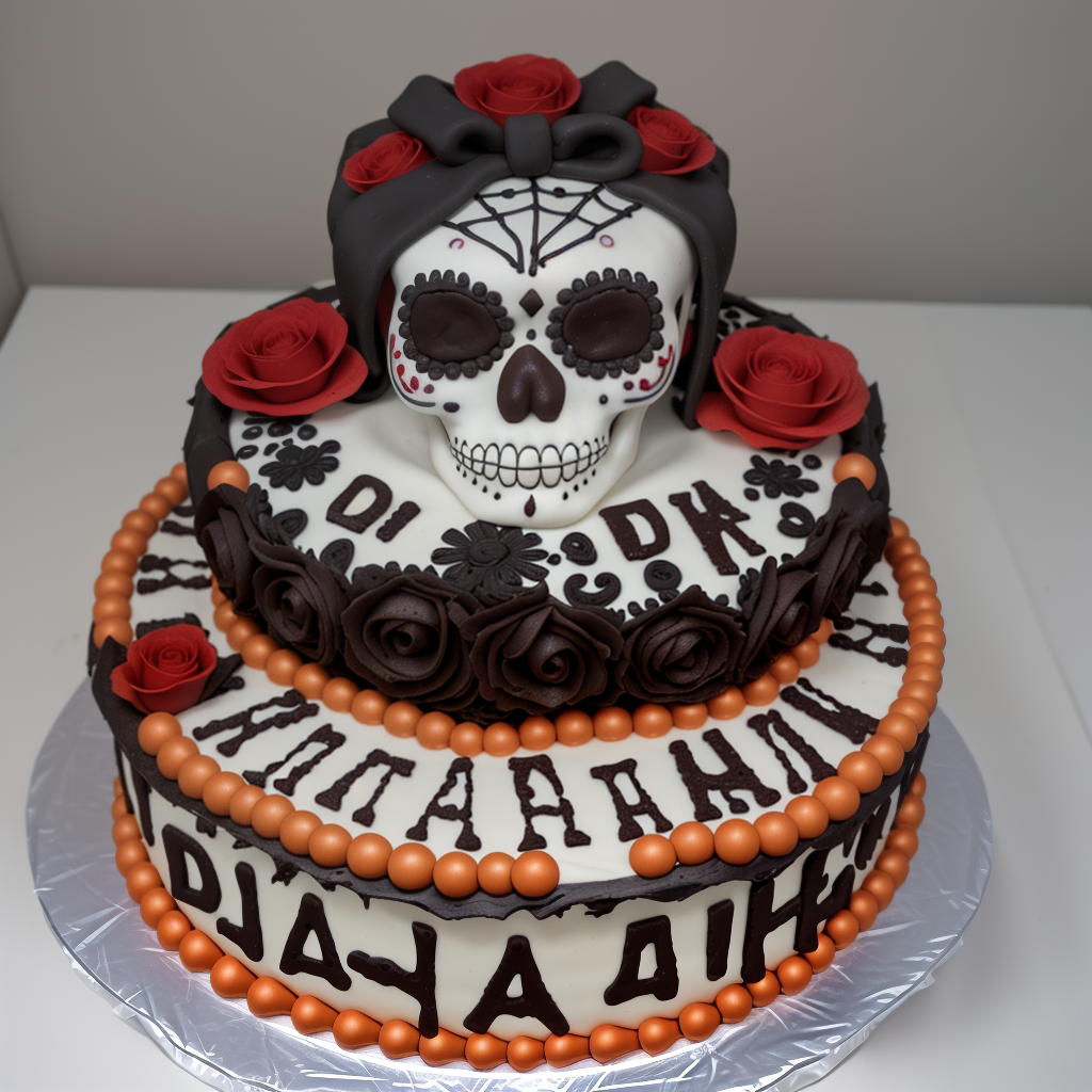 day of the dead cake