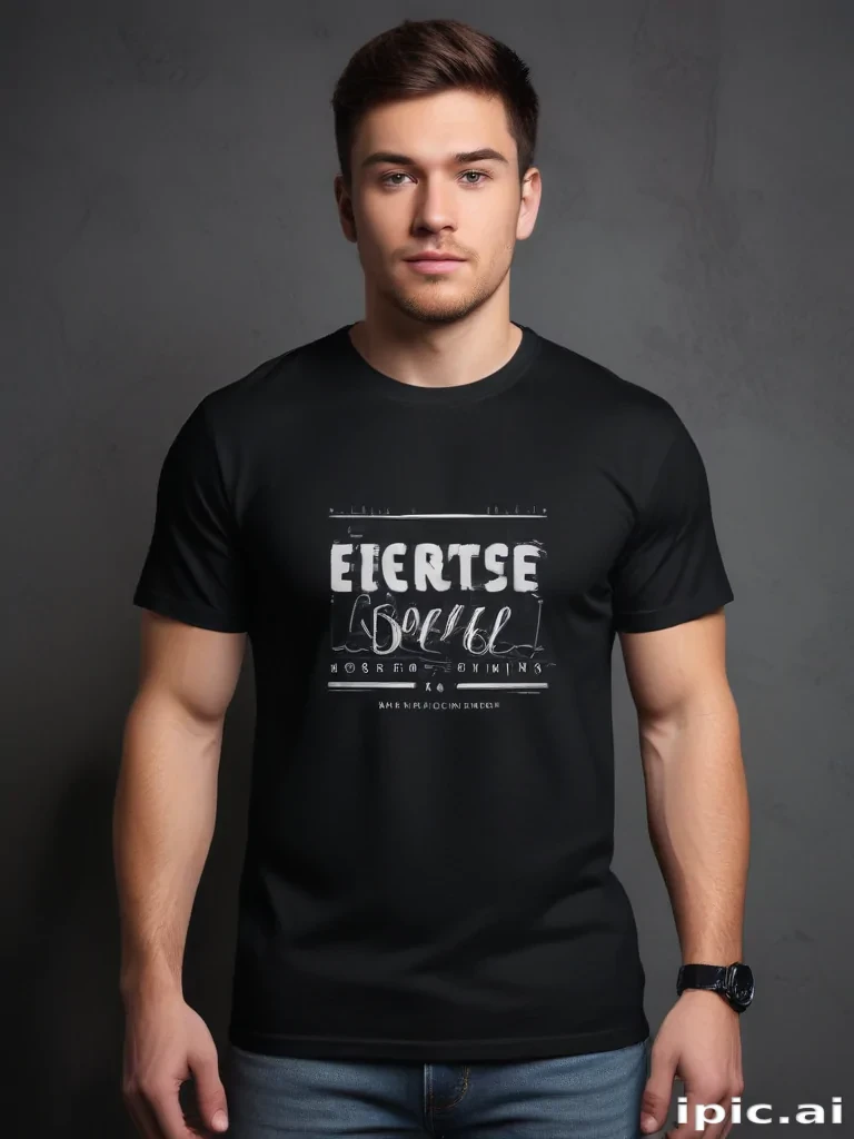 black mockup shirt