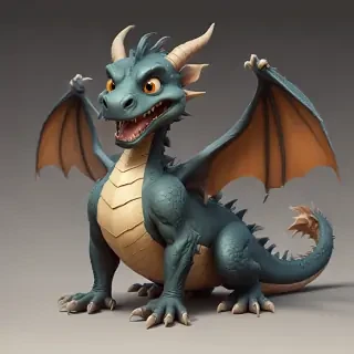 cartoon of a dragon