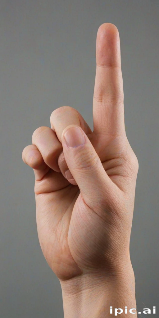 middle finger transparent