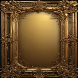 transparent background gold border