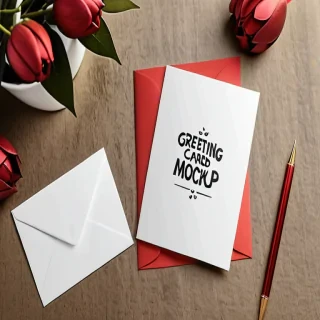 greeting card mockup