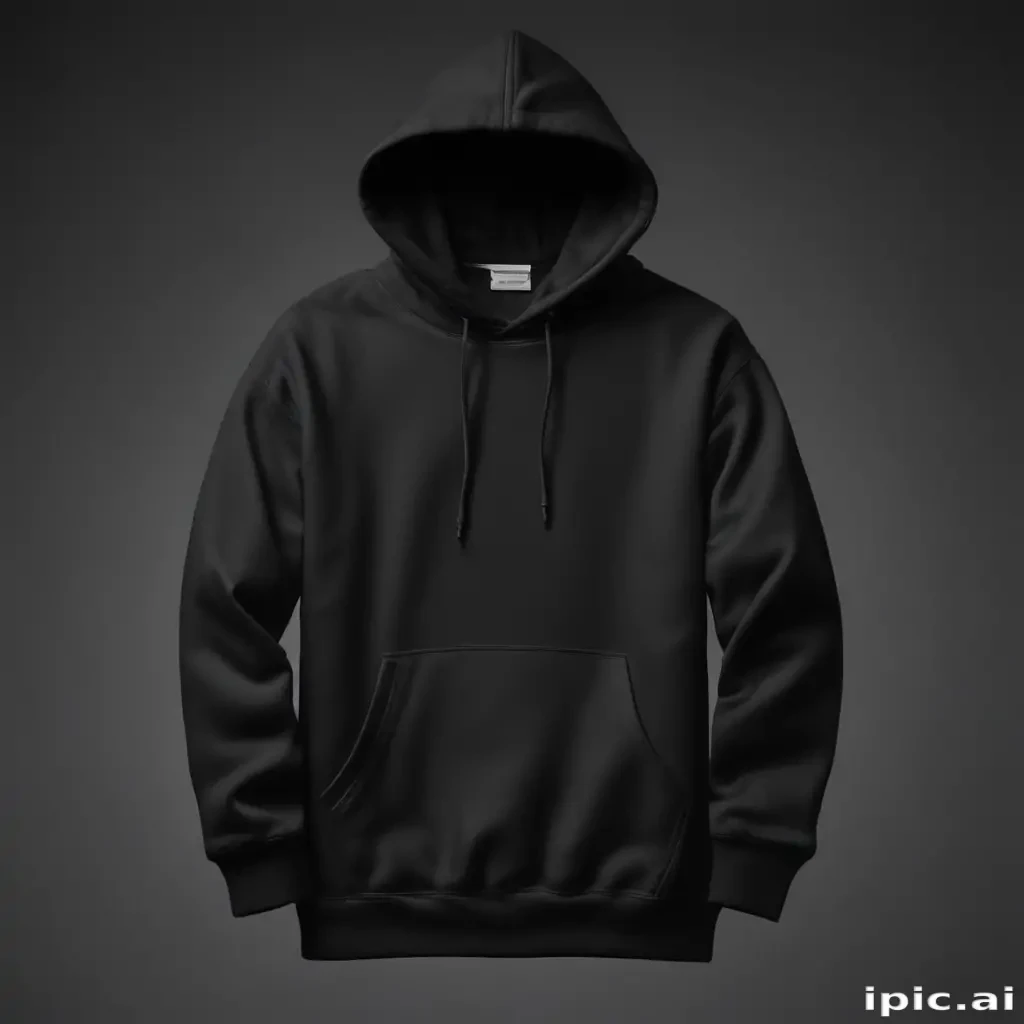 black hoodie mockup