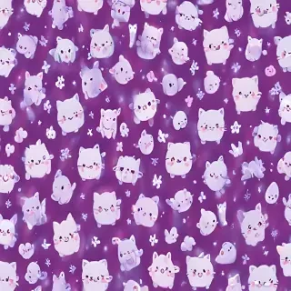 kawaii purple wallpaper