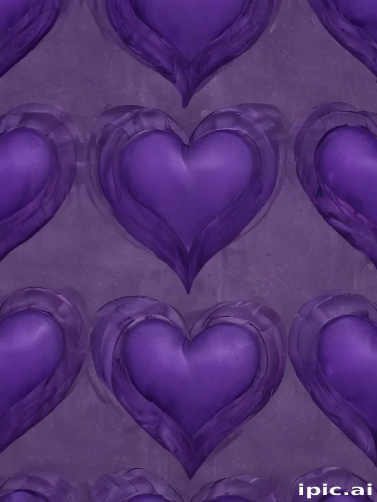 purple heart pattern wallpaper