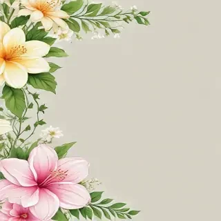 transparent flower border