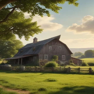 background of a farm